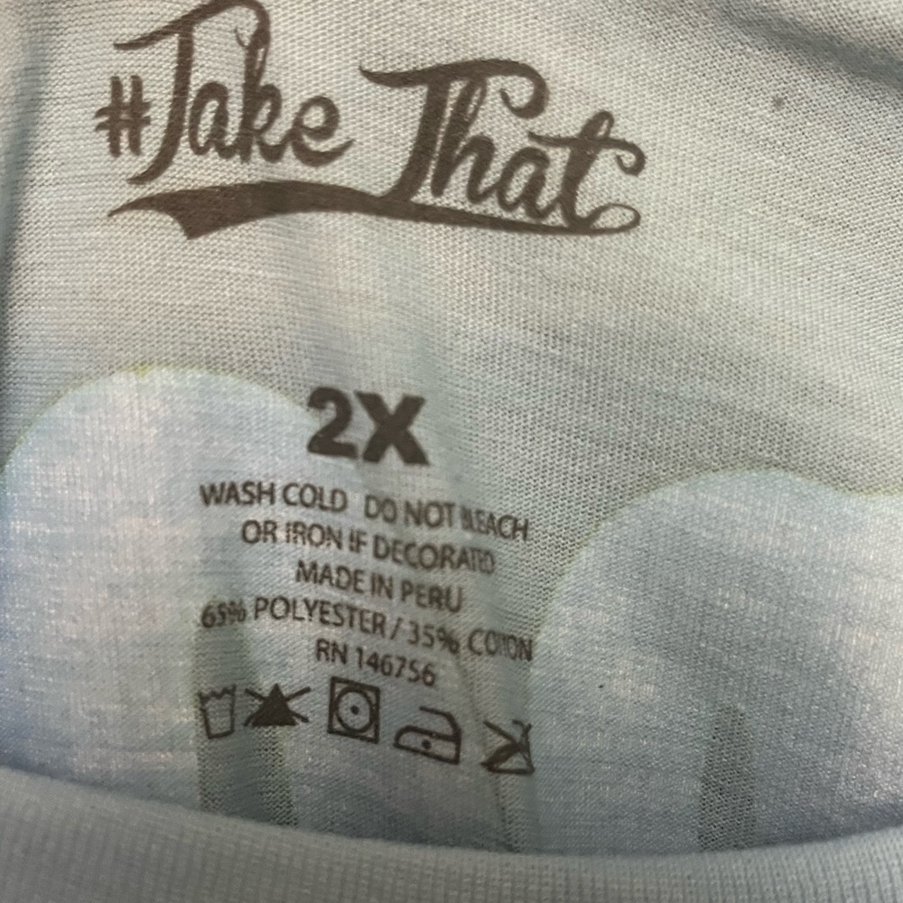 Women’s T-Shirt  Blue with 'Good Vibes' Print. 2X - Picture 4 of 6